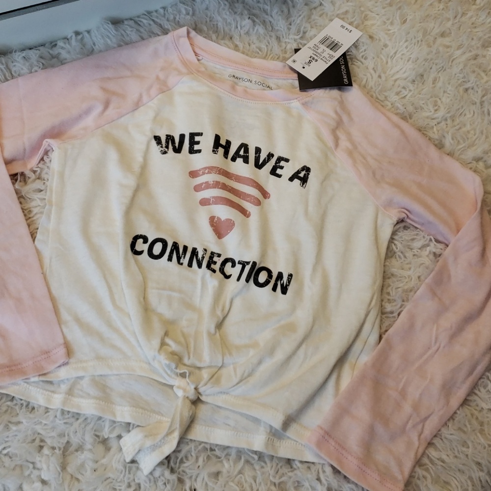 Girl's Tie Front Tee